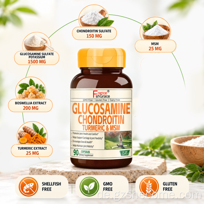 Shecome Glucosamin-Chondroitin-Kapseln zur Gelenkunterstützung